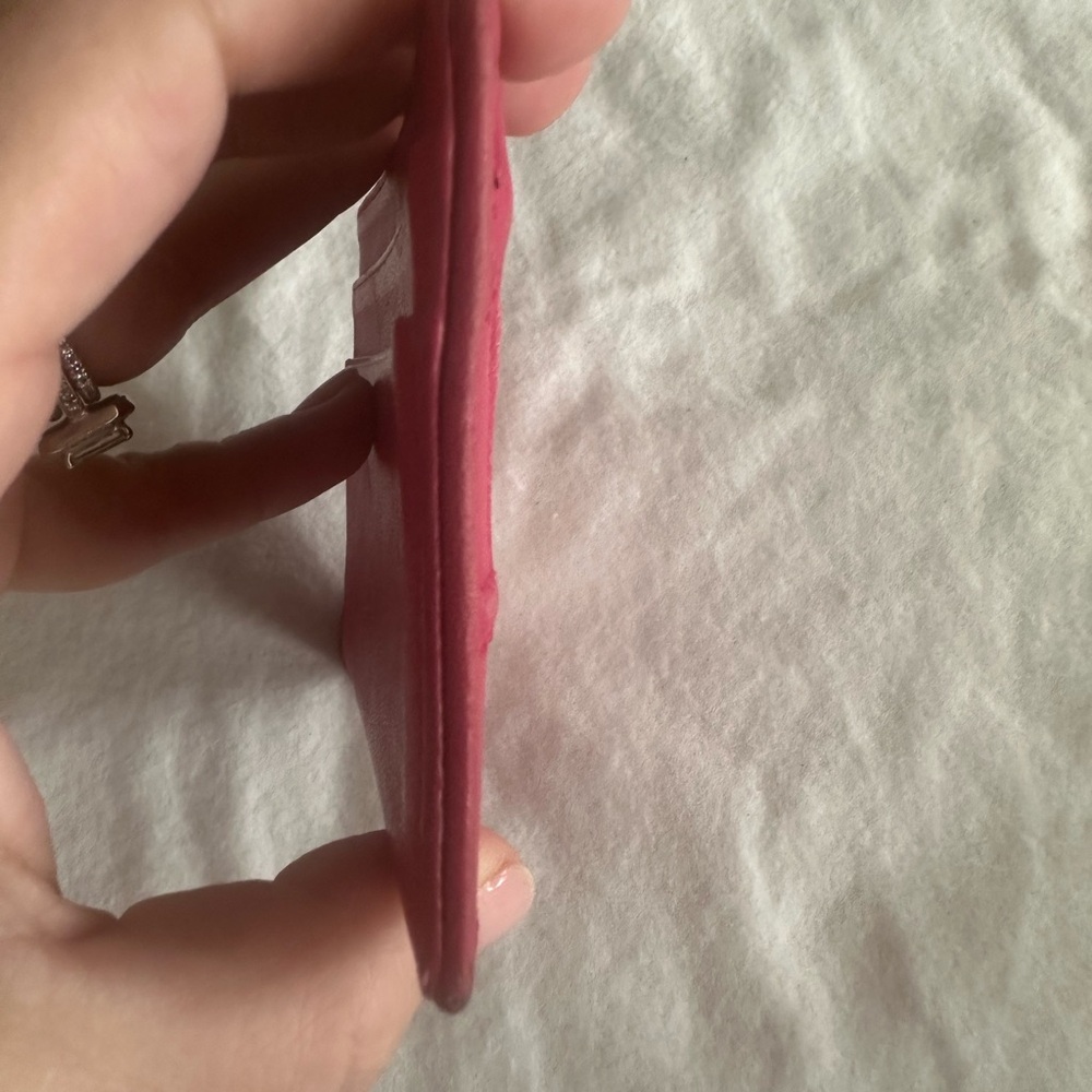 Christian Dior Fushia Pink Leather Card Case - Picture 5 of 11